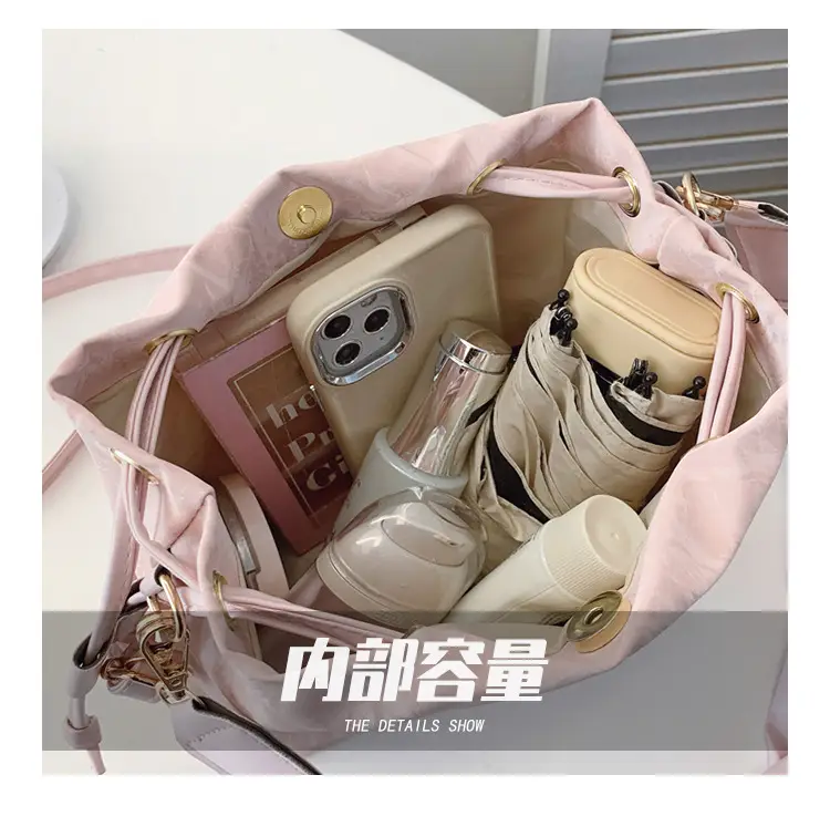 Pink Korean Style Shoulder Bag for Women 2025 Spring Summer — feature 7
