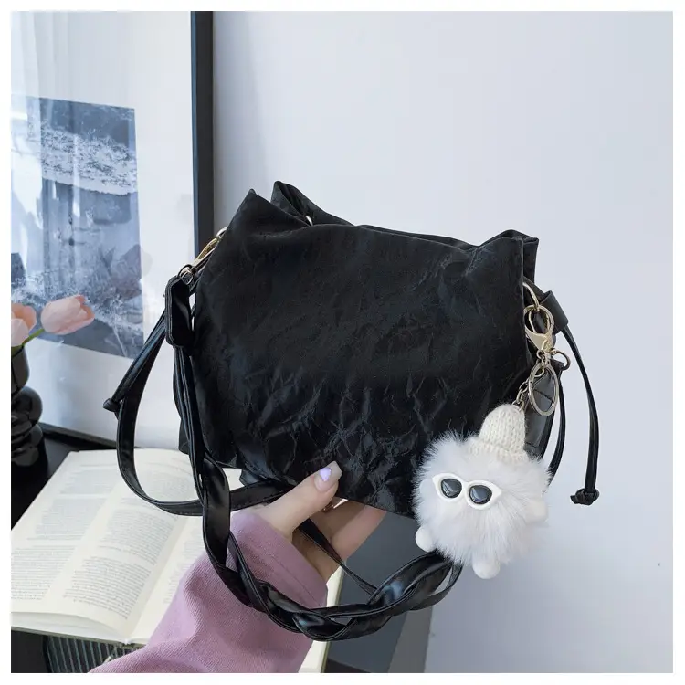 Pink Korean Style Shoulder Bag for Women 2025 Spring Summer - Image 3