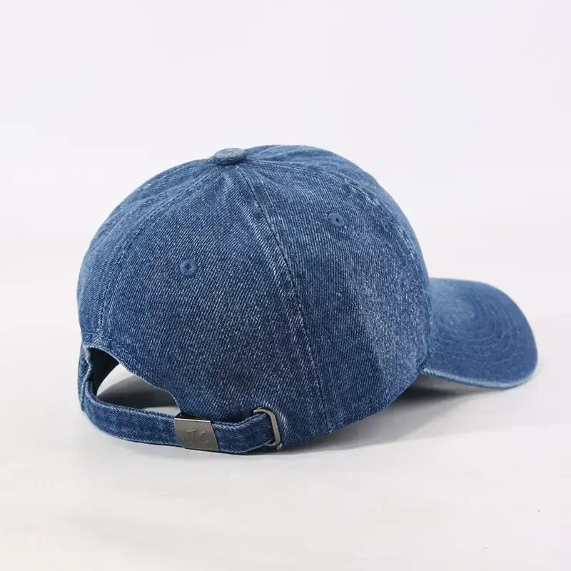 Denim Cap Women Men Summer Sun Hat with Embroidery - Image 6