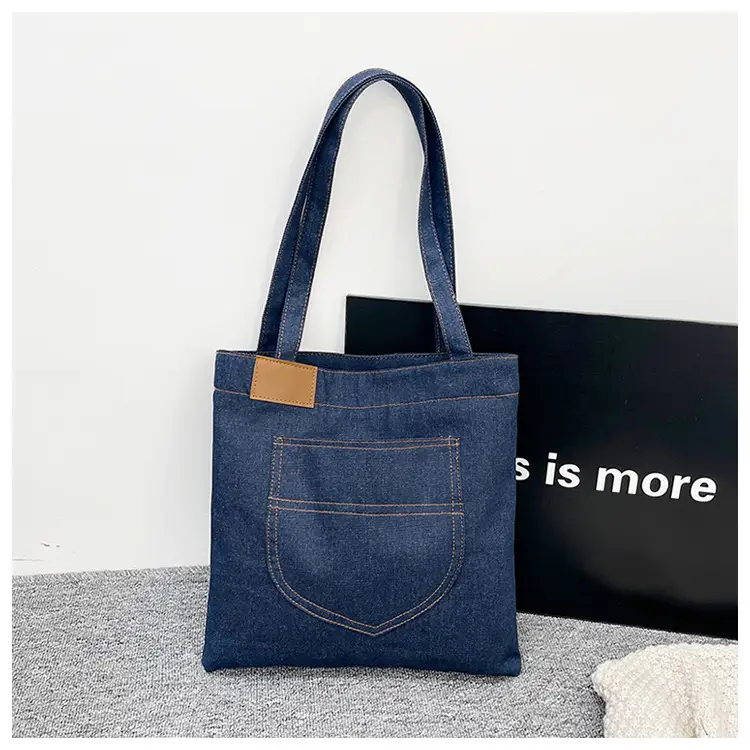 2025 New Denim Shoulder Bag Large Capacity Shopping Bag — feature 18