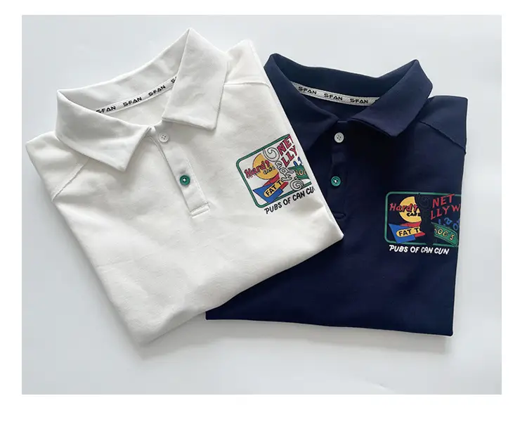 Kids T-Shirt 2026 Summer Polo Style with Car Motifs — feature 12