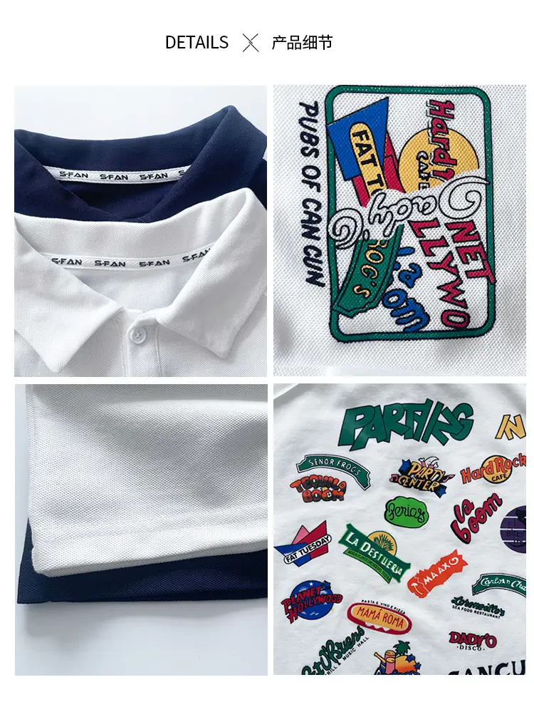 Kids T-Shirt 2026 Summer Polo Style with Car Motifs — feature 6