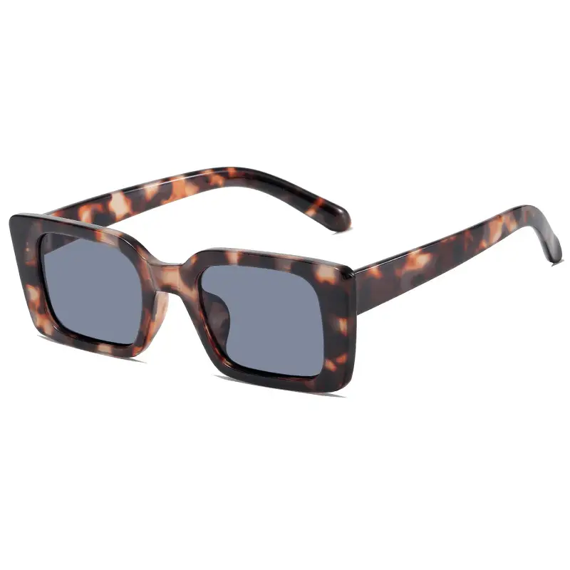 Retro Square Sunglasses with Leopard Print 2025 - Image 13