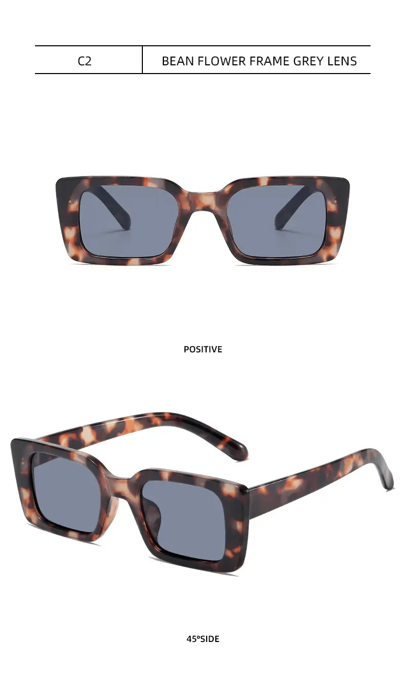 Retro Square Sunglasses with Leopard Print 2025 β feature 11