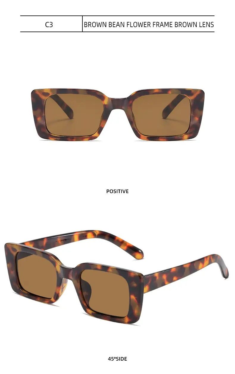 Retro Square Sunglasses with Leopard Print 2025 β feature 12