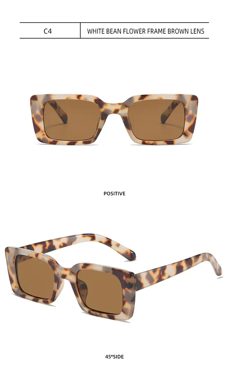 Retro Square Sunglasses with Leopard Print 2025 β feature 13