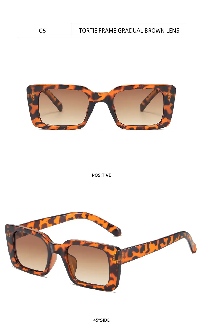 Retro Square Sunglasses with Leopard Print 2025 β feature 14