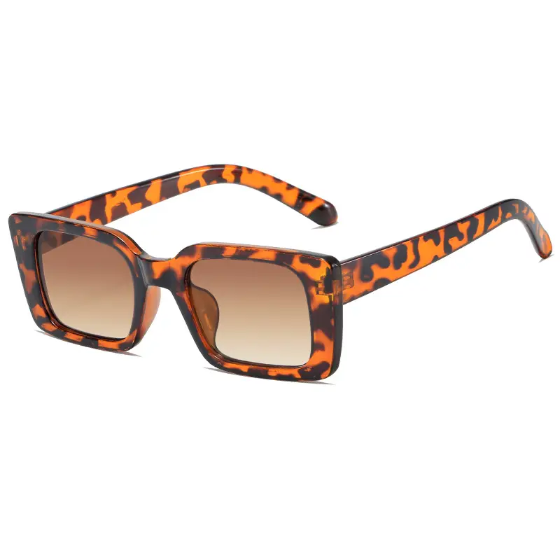 Retro Square Sunglasses with Leopard Print 2025 - Image 4