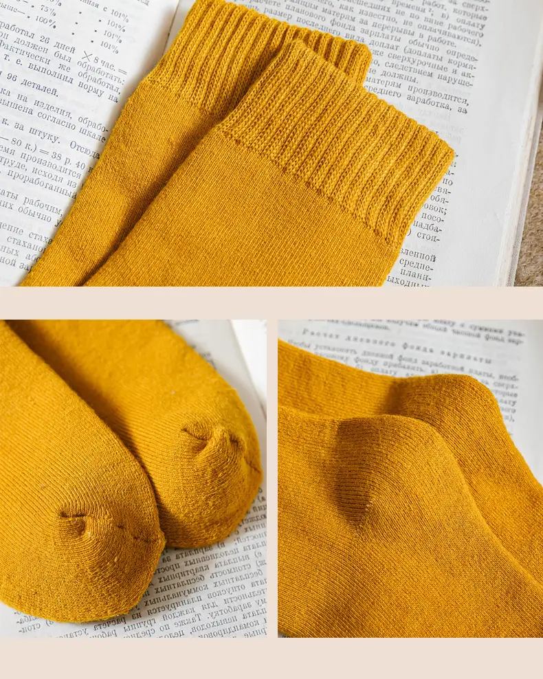 Thick Socks Women's Winter fleece-lined Trap Socks Men's Black Long Cotton Socks Thickened Warm Cotton Towel Socks — feature 15