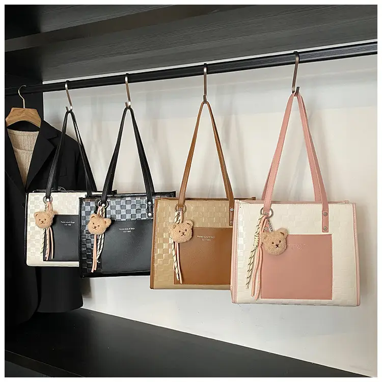 Women Pink Beige Textured Shoulder Bag 2025 — feature 2