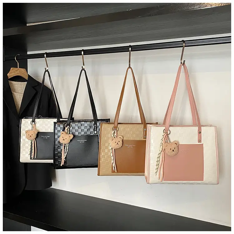 Women Pink Beige Textured Shoulder Bag 2025 — feature 3