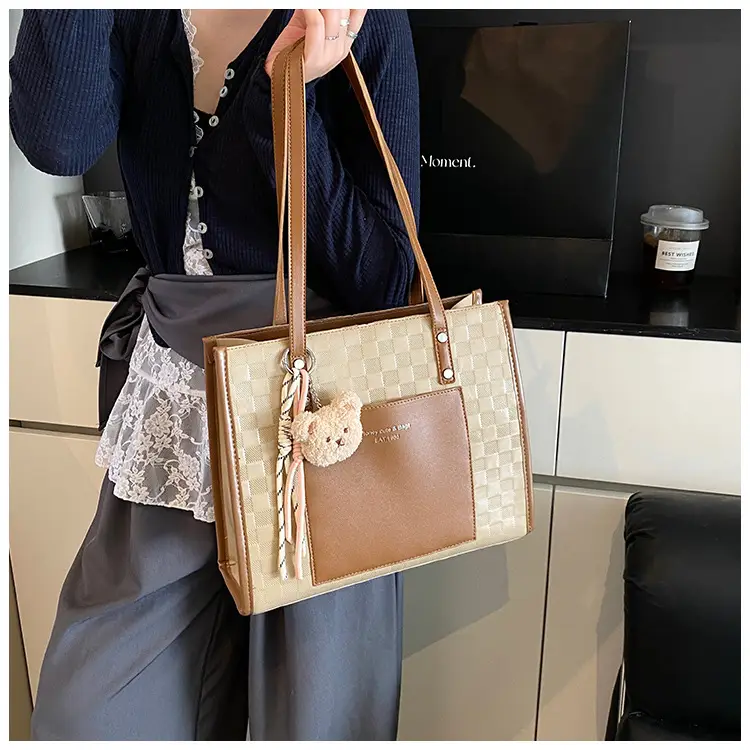 Women Pink Beige Textured Shoulder Bag 2025 — feature 33