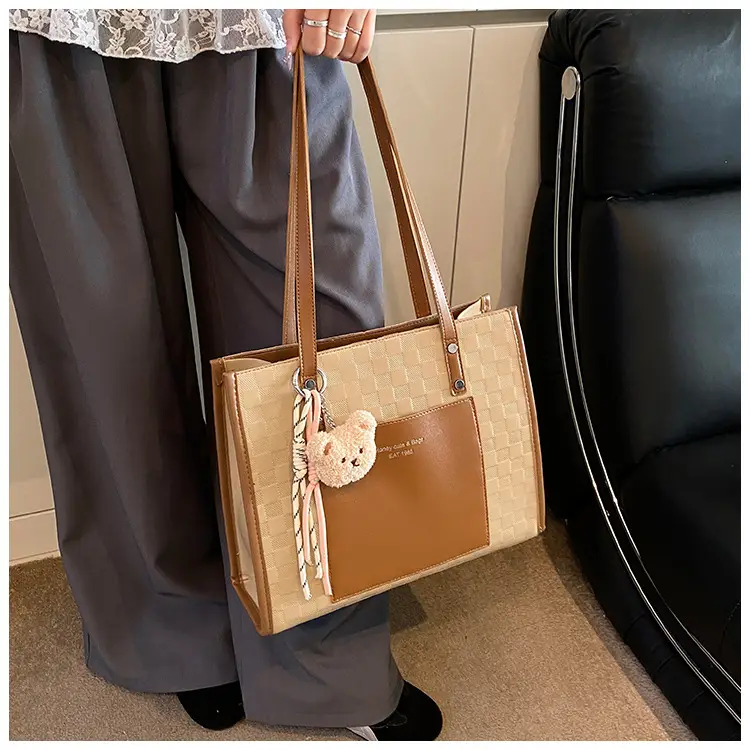 Women Pink Beige Textured Shoulder Bag 2025 — feature 34