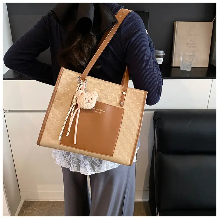 Women Pink Beige Textured Shoulder Bag 2025 — feature 39