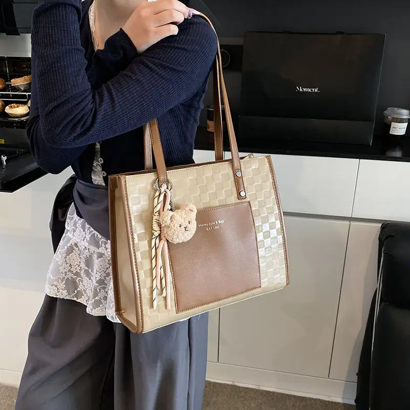Women Pink Beige Textured Shoulder Bag 2025