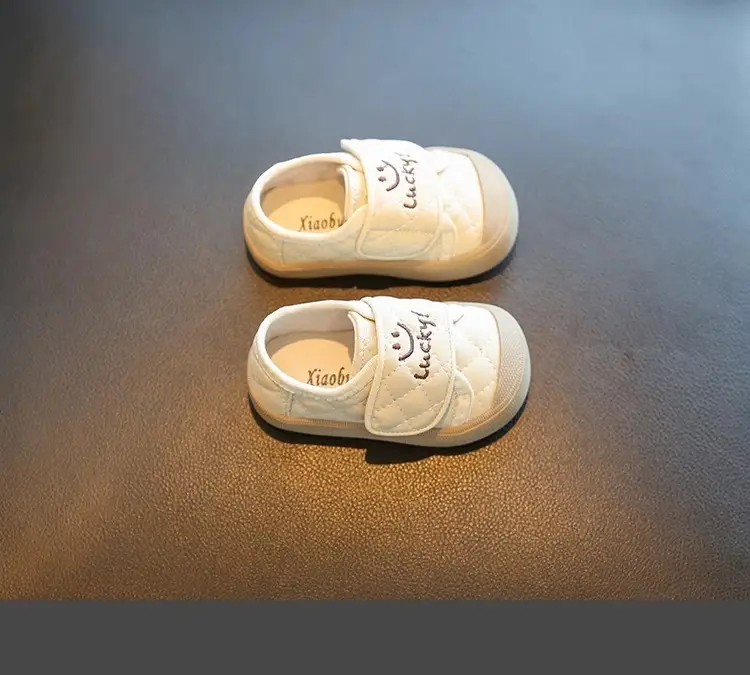 Baby Slippers Cream Soft Sole Toddler Shoes — feature 1
