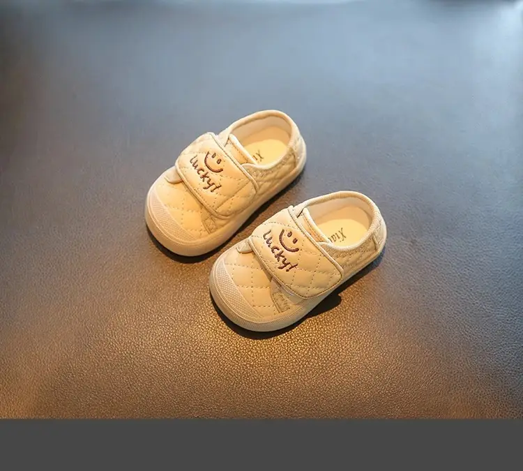 Baby Slippers Cream Soft Sole Toddler Shoes — feature 3