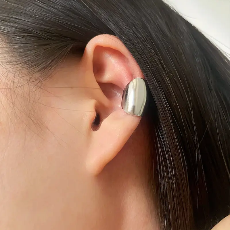 Simple Smooth Ear Bone Clip Cold Style Earrings - Image 6
