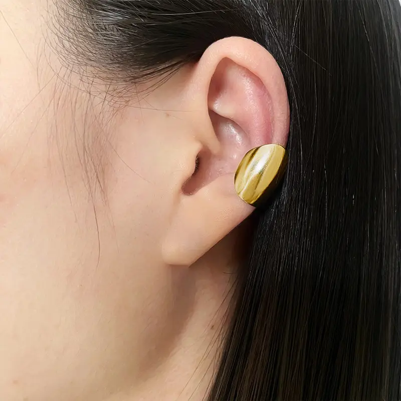 Simple Smooth Ear Bone Clip Cold Style Earrings - Image 2