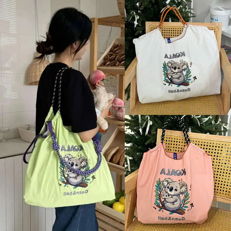 Celebrity Cartoon Eco-Friendly Nylon Shoulder Bag Women - Image 25