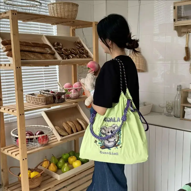 Celebrity Cartoon Eco-Friendly Nylon Shoulder Bag Women - Image 6