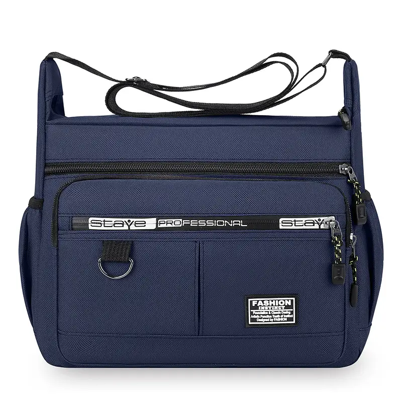 Waterproof Multi-Pocket Business Shoulder Bag Green - Image 4