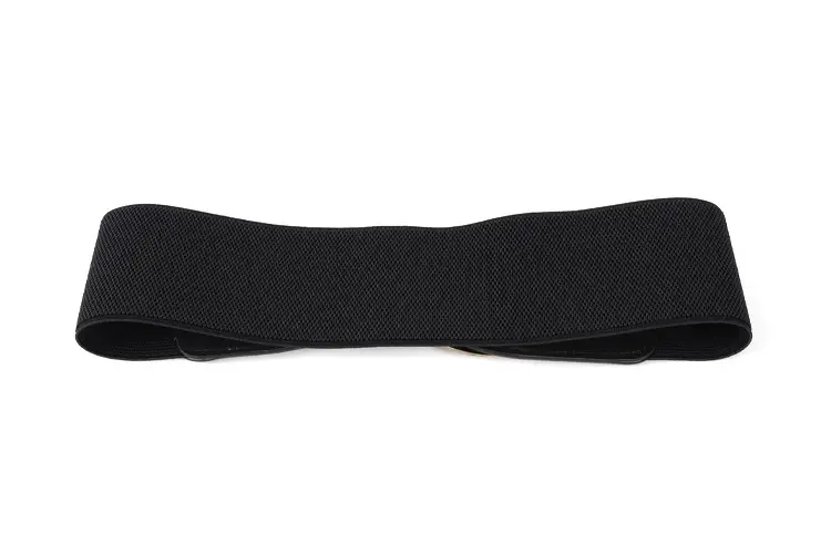 Women's Brown Retro Rivet Belt with Hollow Metal Decor — feature 5