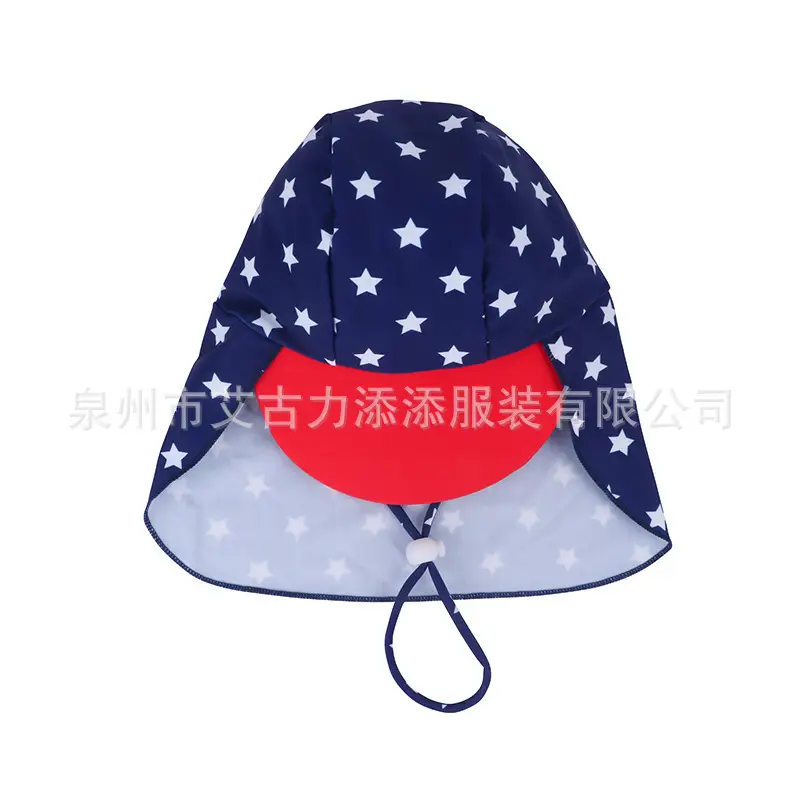 Pink Baby Sun Hat with Neck Strap for Boys Girls - Image 20