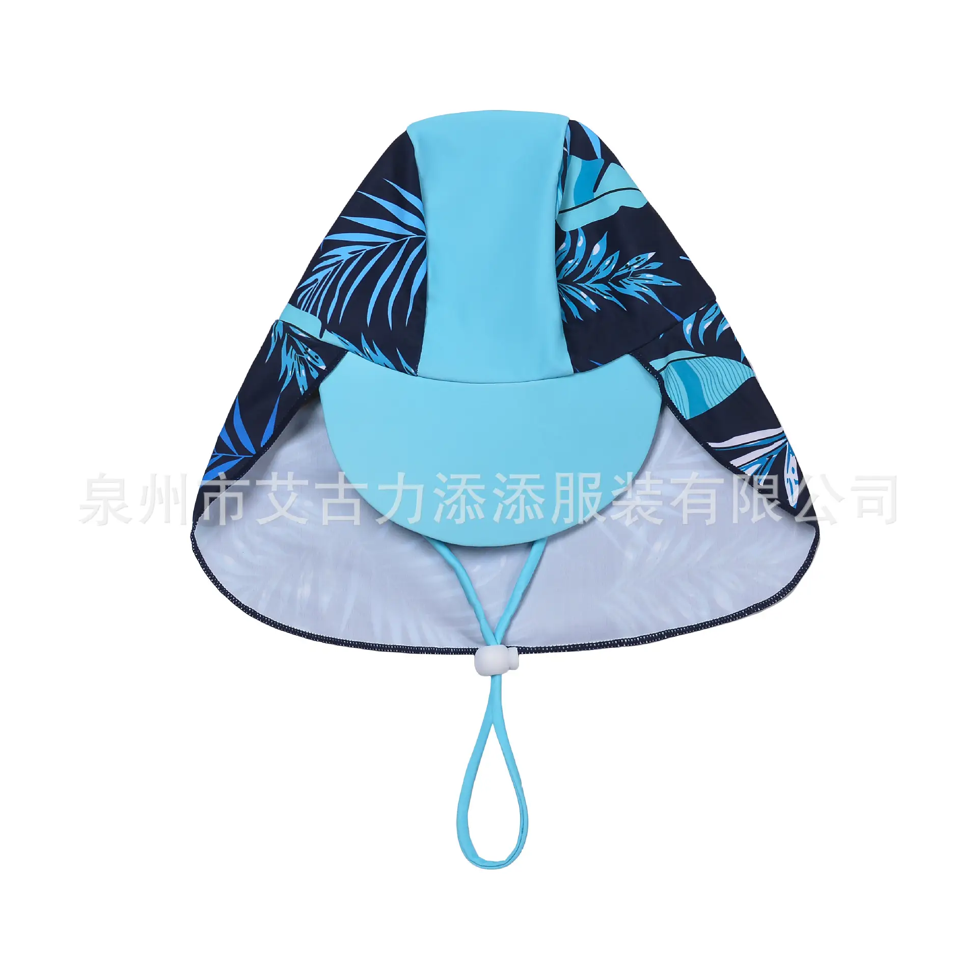 Pink Baby Sun Hat with Neck Strap for Boys Girls - Image 3