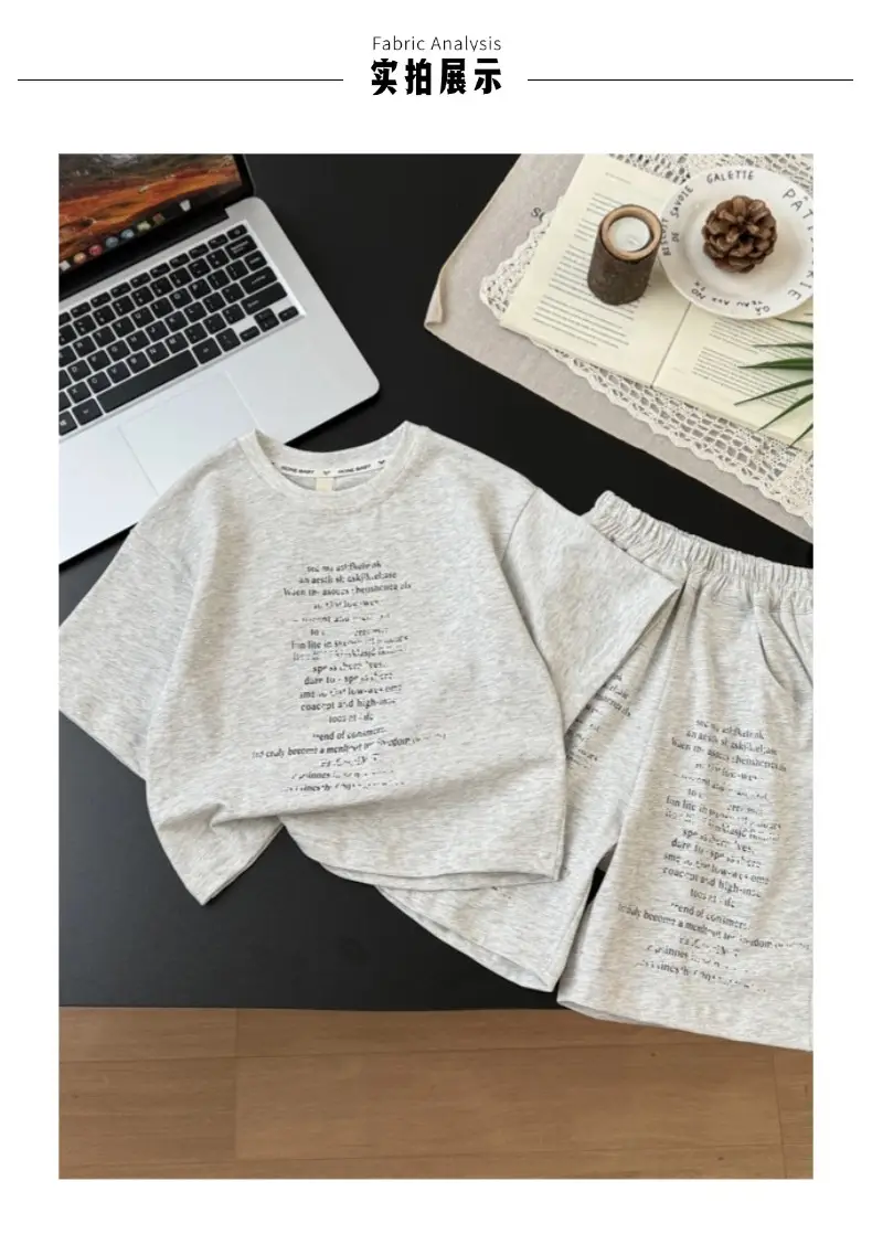 Boys Cotton Shorts Grey 2025 Summer — feature 11