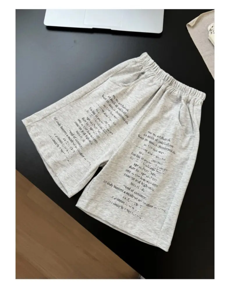 Boys Cotton Shorts Grey 2025 Summer — feature 18