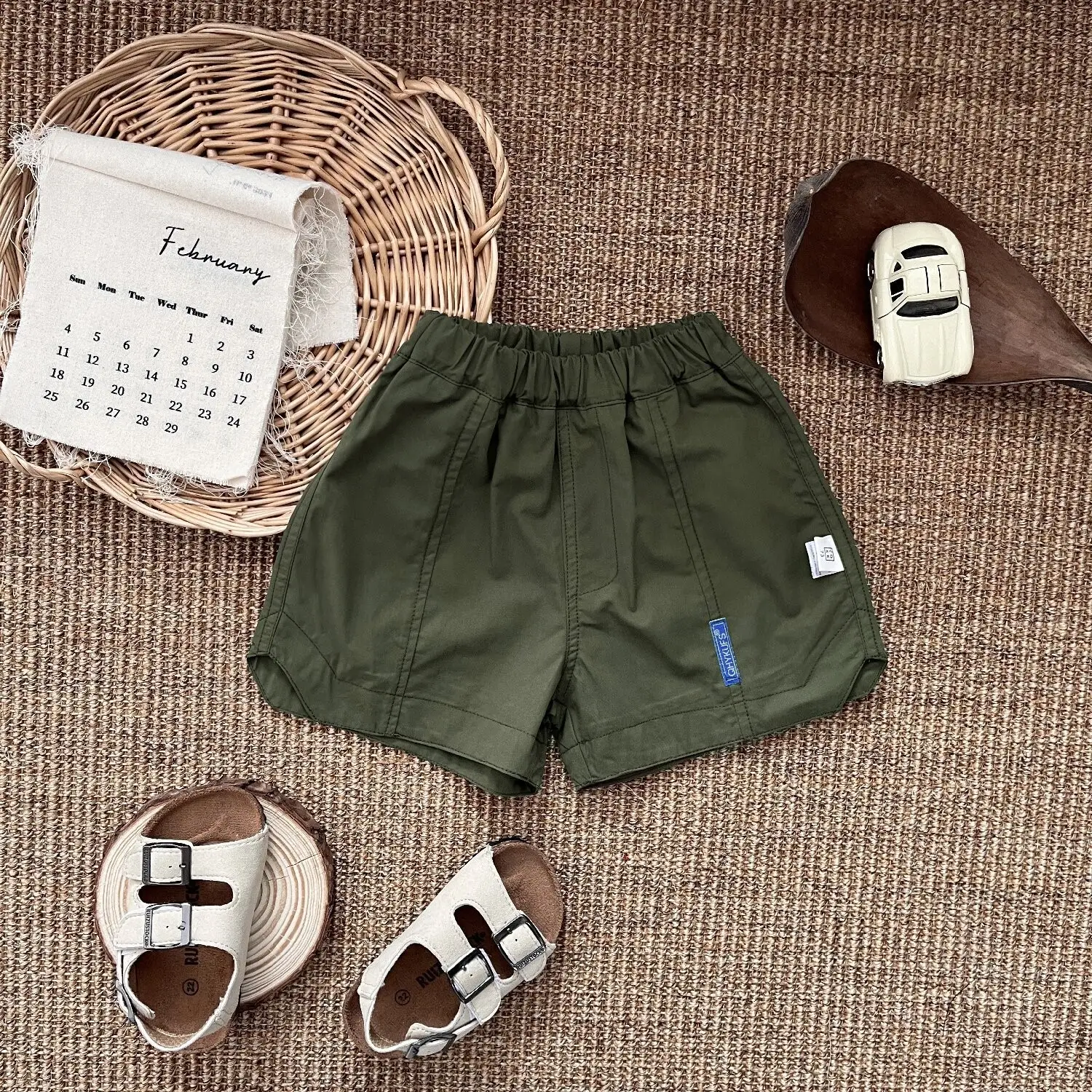 Boys Vest Sleeveless T-Shirt Brown All-match Top