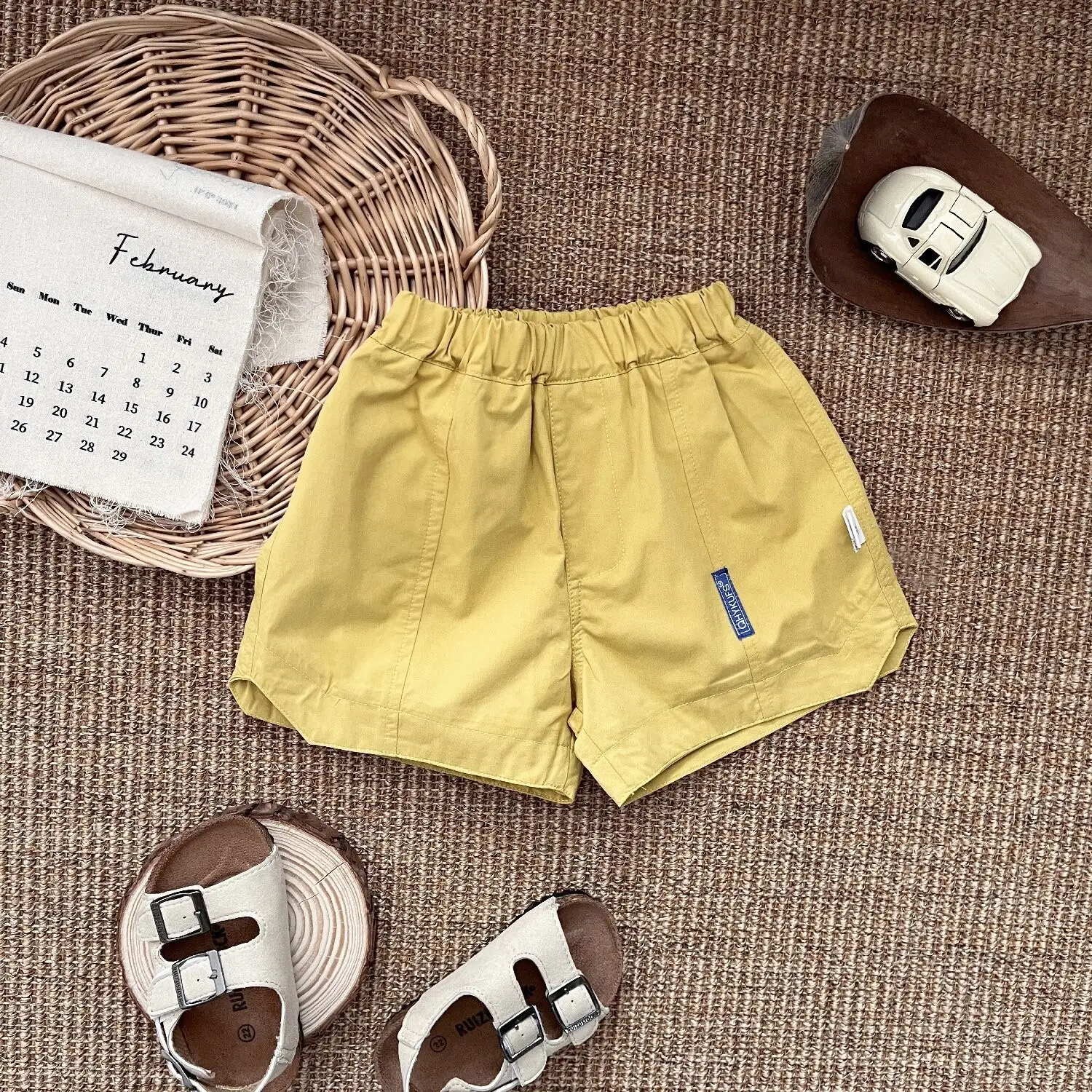 Boys Vest Sleeveless T-Shirt Brown All-match Top
