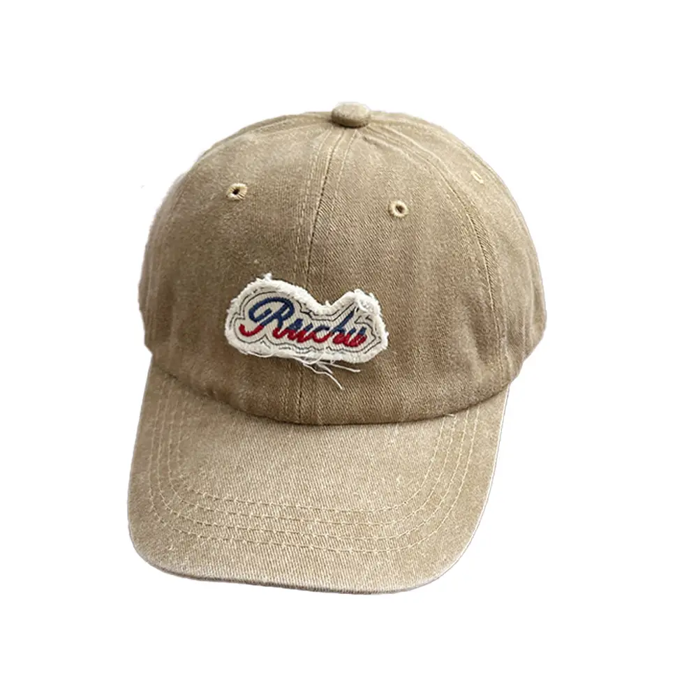 Washed Pink Baseball Cap with Heart Embroidery - Image 16