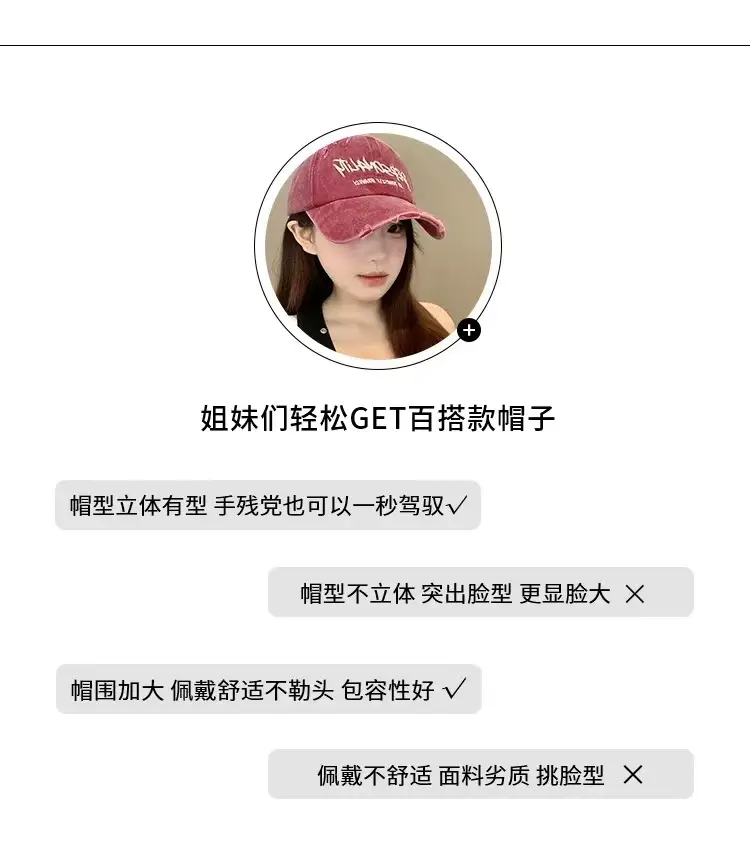 Personalinity Letter Embroidered Baseball Cap — feature 3