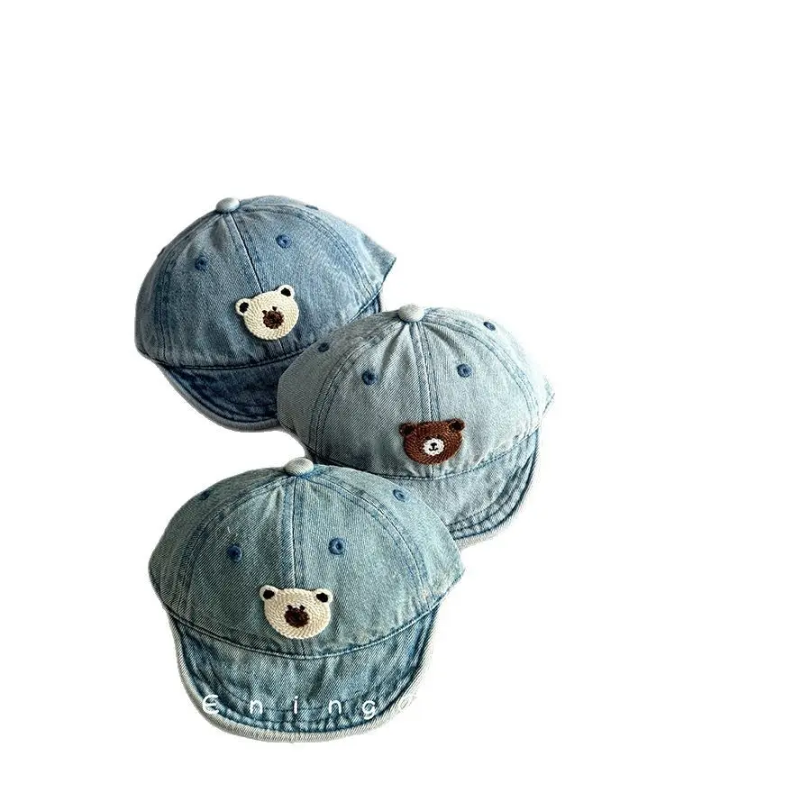 Baby Denim Sun Hat Blue Spring Autumn - Image 8
