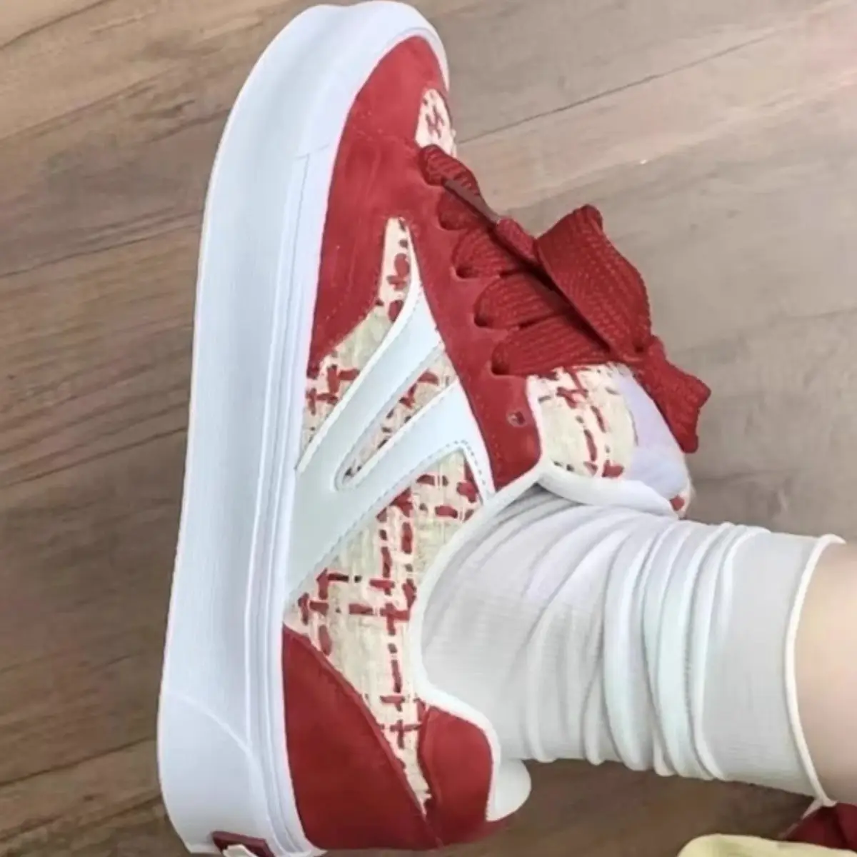 Women Red Canvas Skate Shoes Low Top All Color