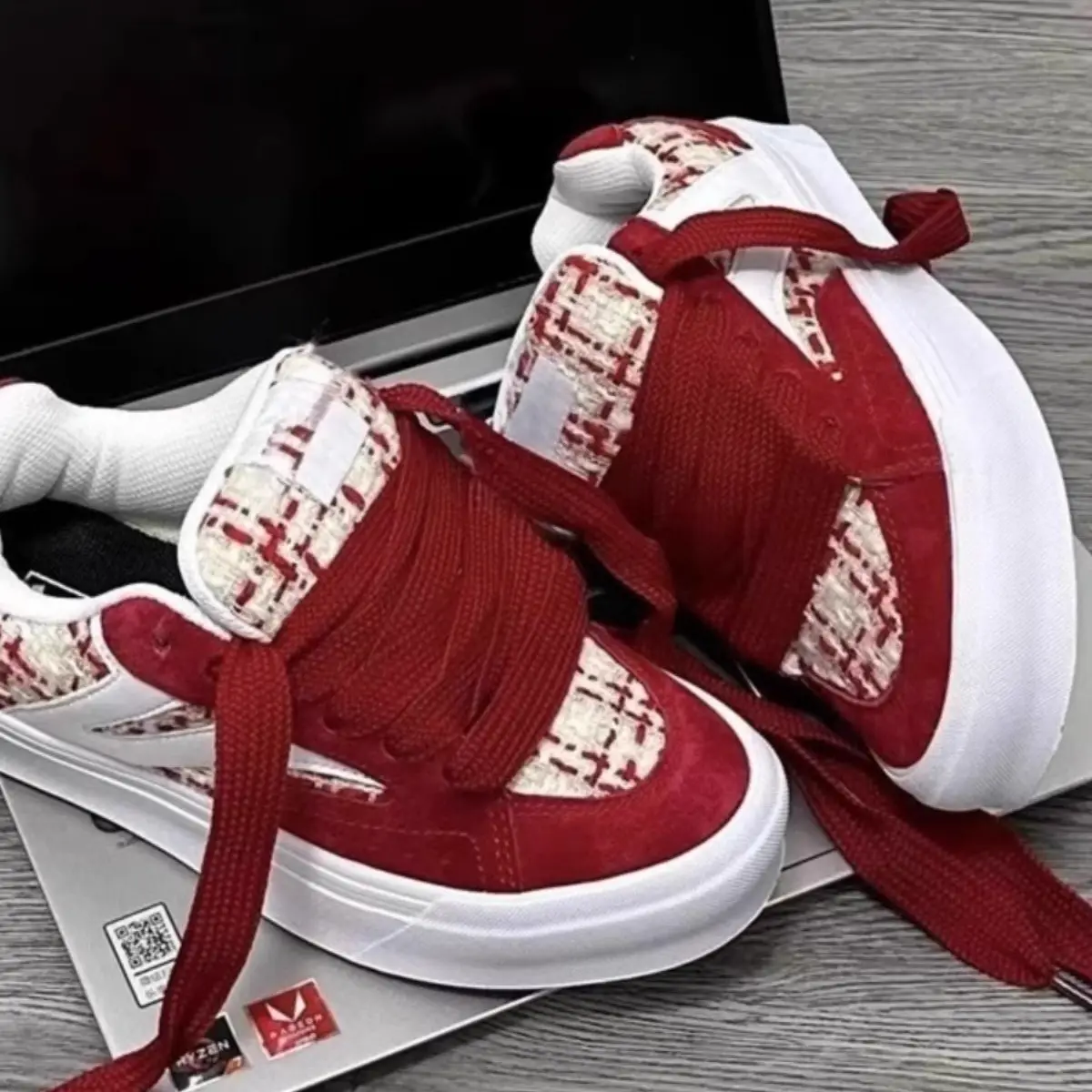 Women Red Canvas Skate Shoes Low Top All Color