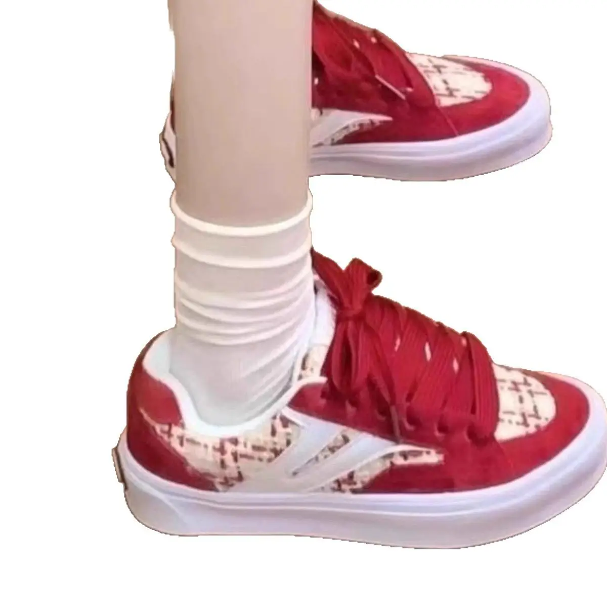 Women Red Canvas Skate Shoes Low Top All Color
