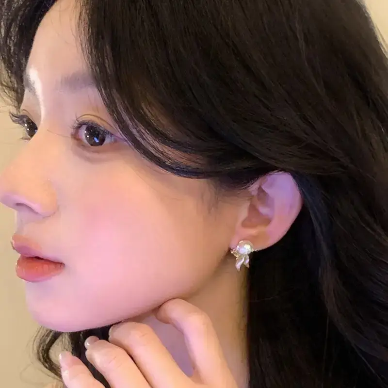 Pearl Fish Tail Tassel Earrings Women's 2025 New Style — feature 3