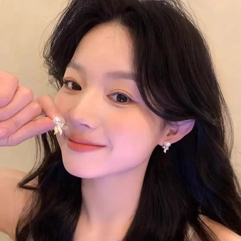 Pearl Fish Tail Tassel Earrings Women's 2025 New Style — feature 5