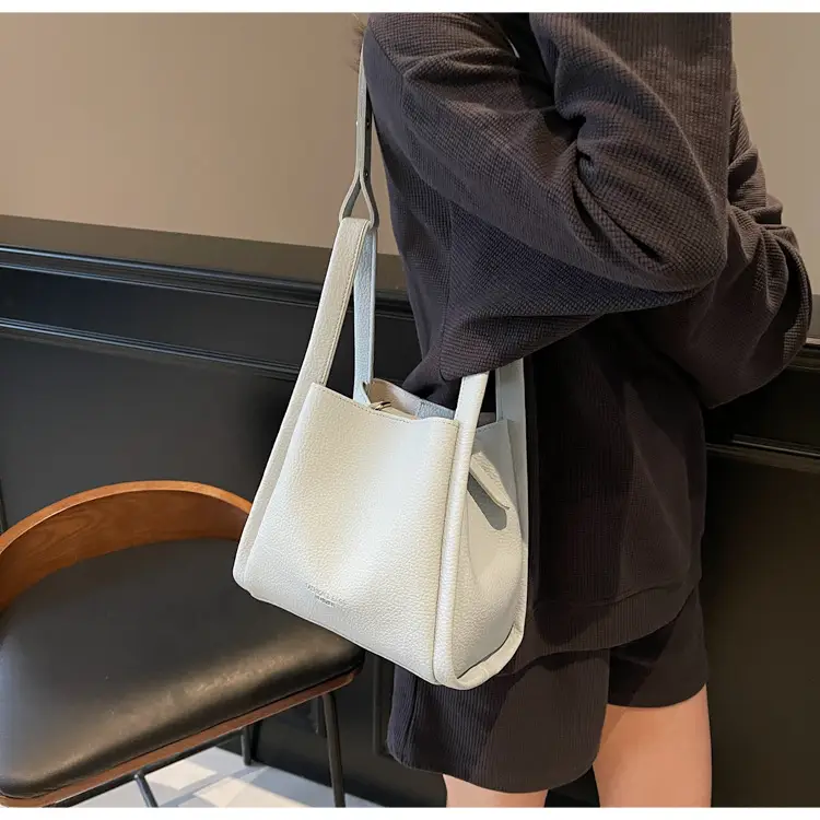 Pink Litchi Pattern Shoulder Crossbody Bag for Women — feature 19