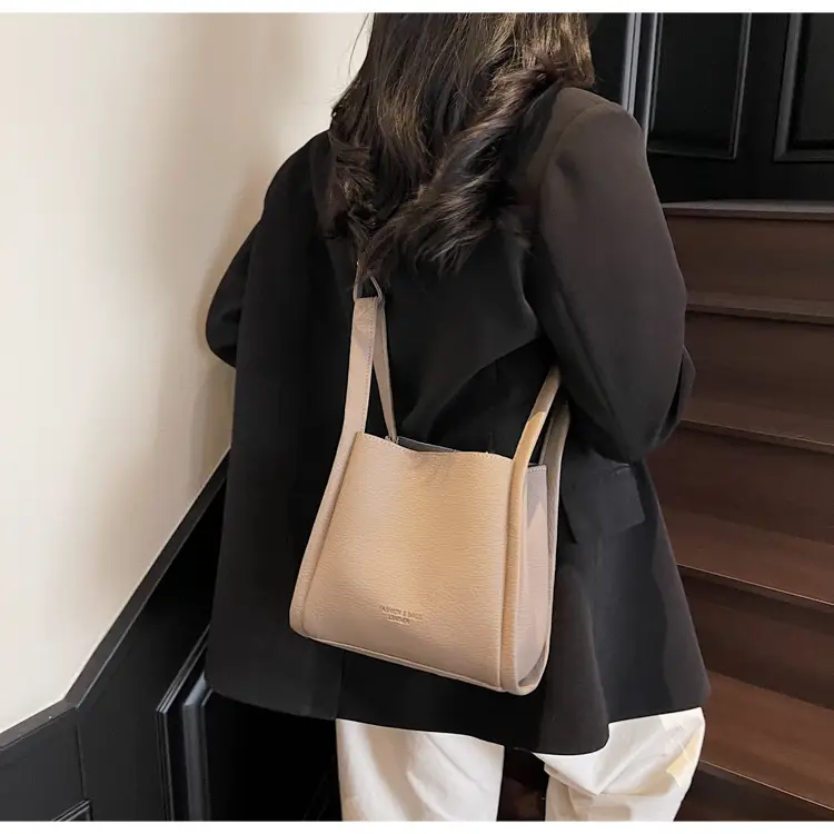 Pink Litchi Pattern Shoulder Crossbody Bag for Women — feature 28