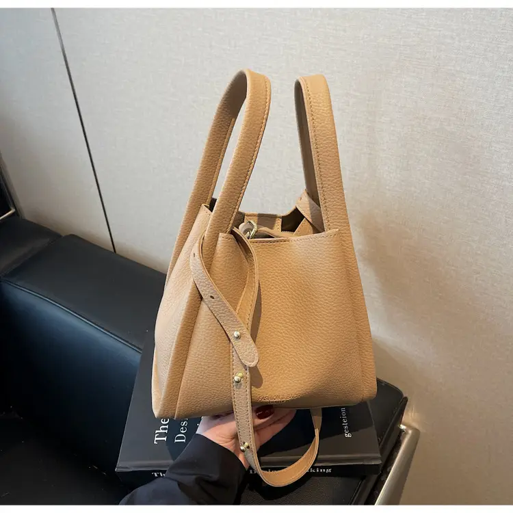 Pink Litchi Pattern Shoulder Crossbody Bag for Women — feature 37