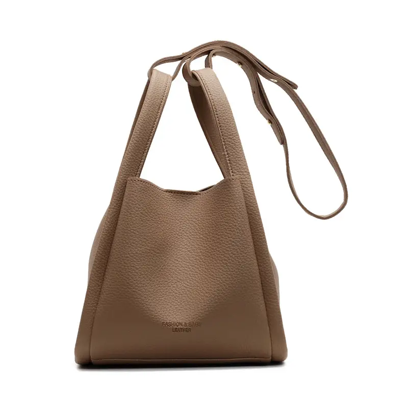 Pink Litchi Pattern Shoulder Crossbody Bag for Women - Image 5