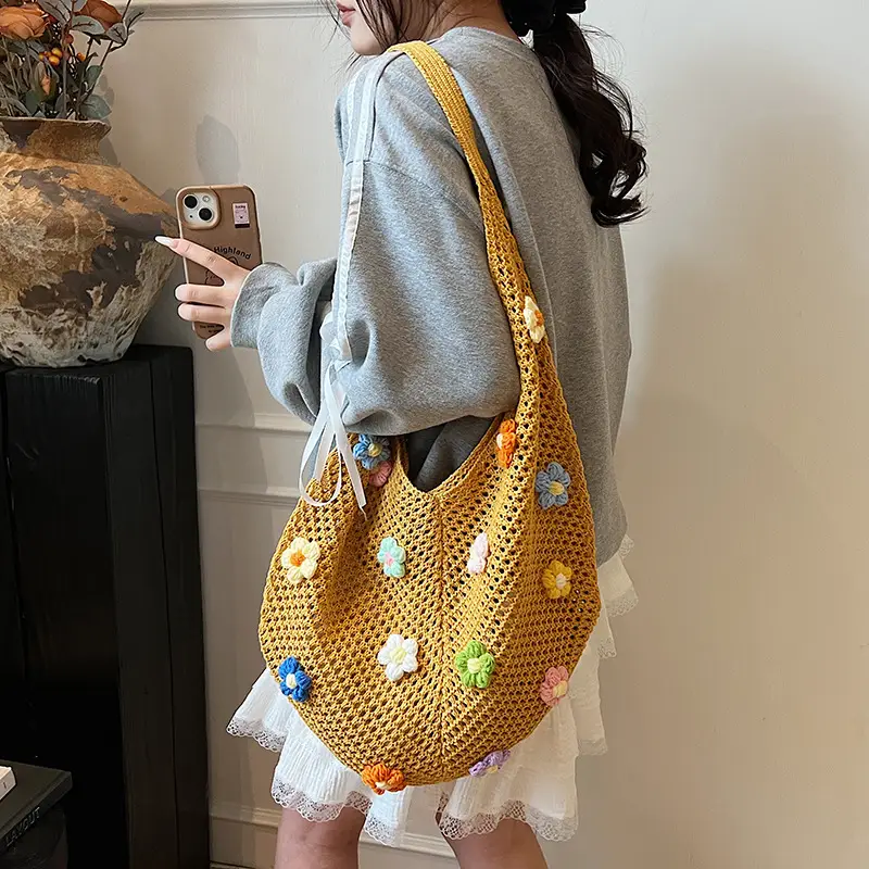 Women's New Niche Hollow Flower Bag - Image 6