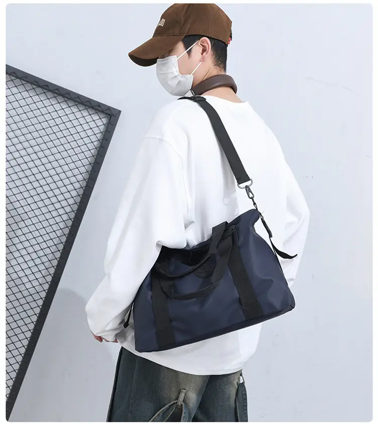 Portable Shoulder Travel Bag Large Capacity Black — feature 11