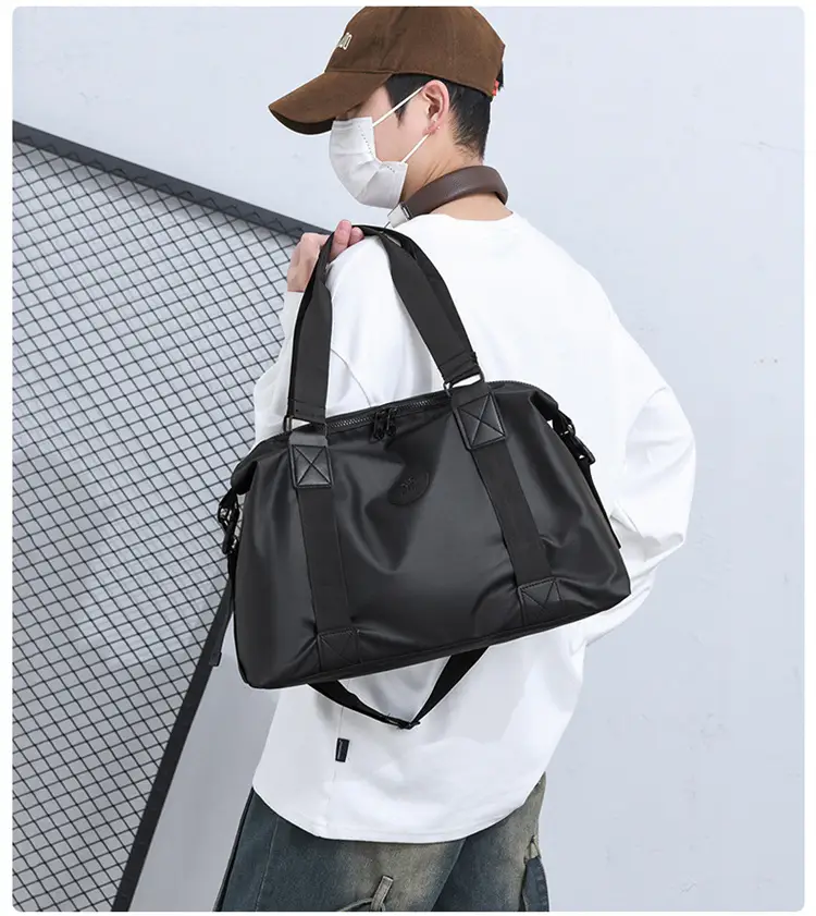 Portable Shoulder Travel Bag Large Capacity Black — feature 15