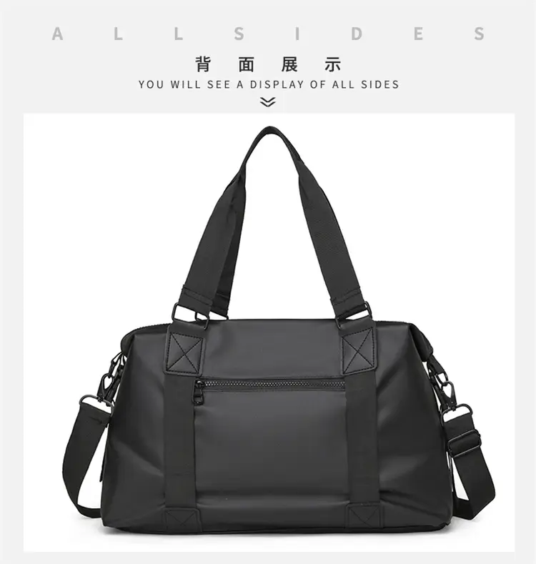 Portable Shoulder Travel Bag Large Capacity Black — feature 17
