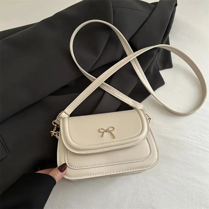 White Bow Crossbody Bag for Women 2025 - Image 3